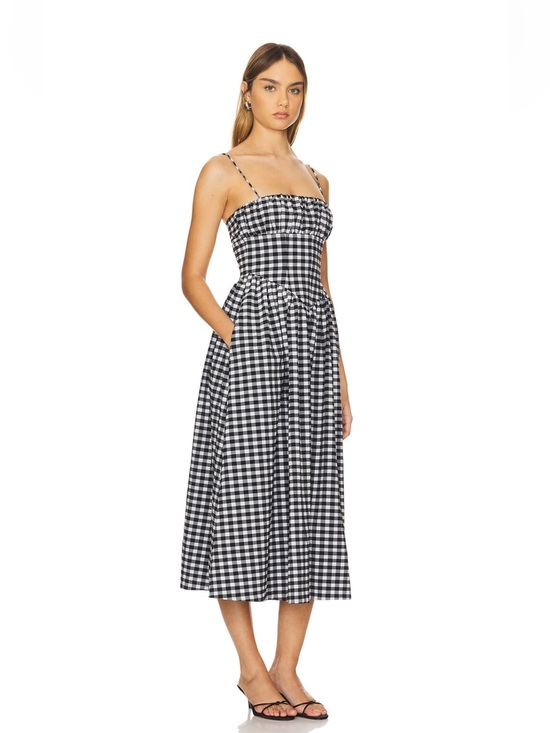 Ronny Kobo Collection Dresses & Skirts - Ronny Kobo Barrett dress in Black & White Gingham Midi Dress Small